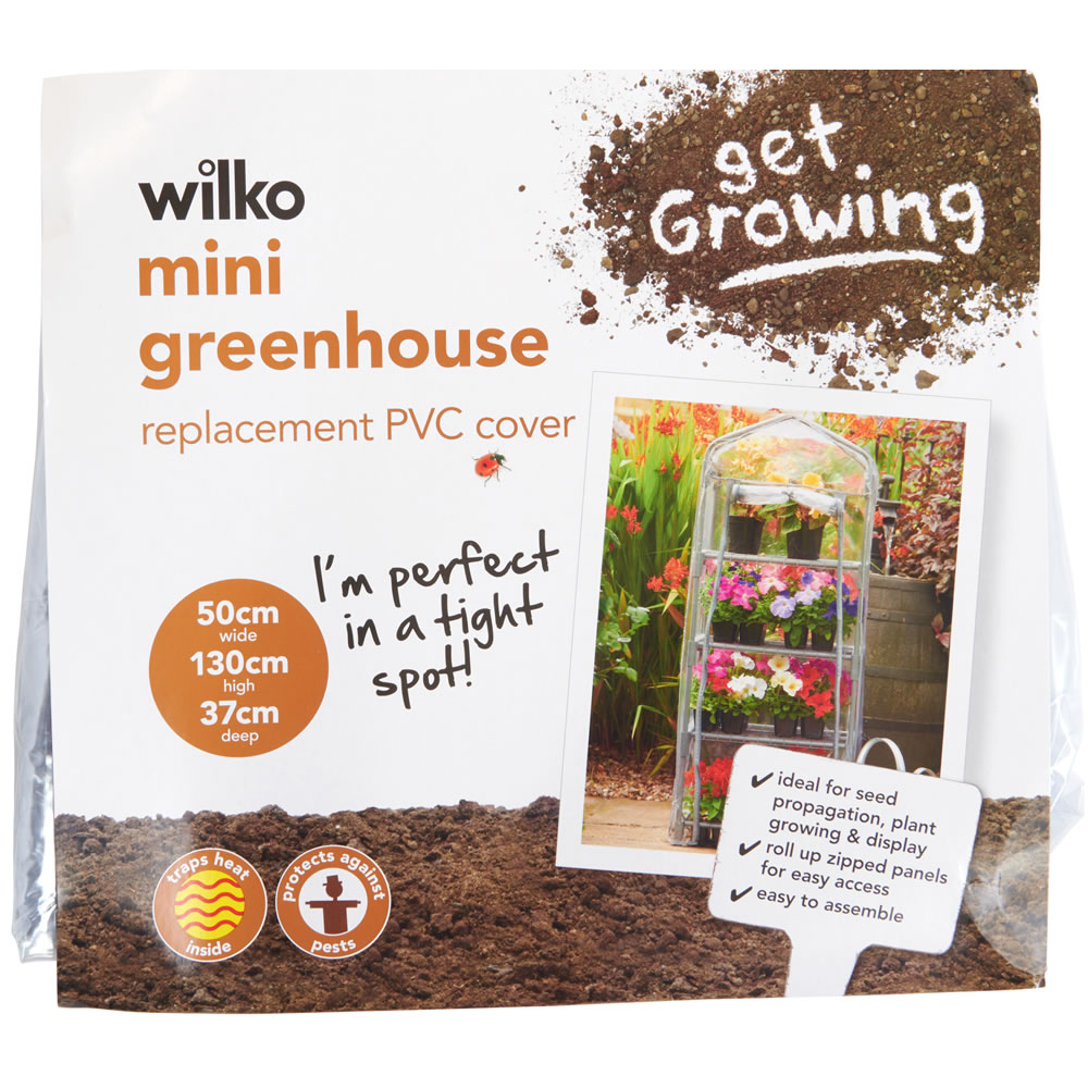 Wilko PVC 4 Tier Replacement Greenhouse Cover Mini Image
