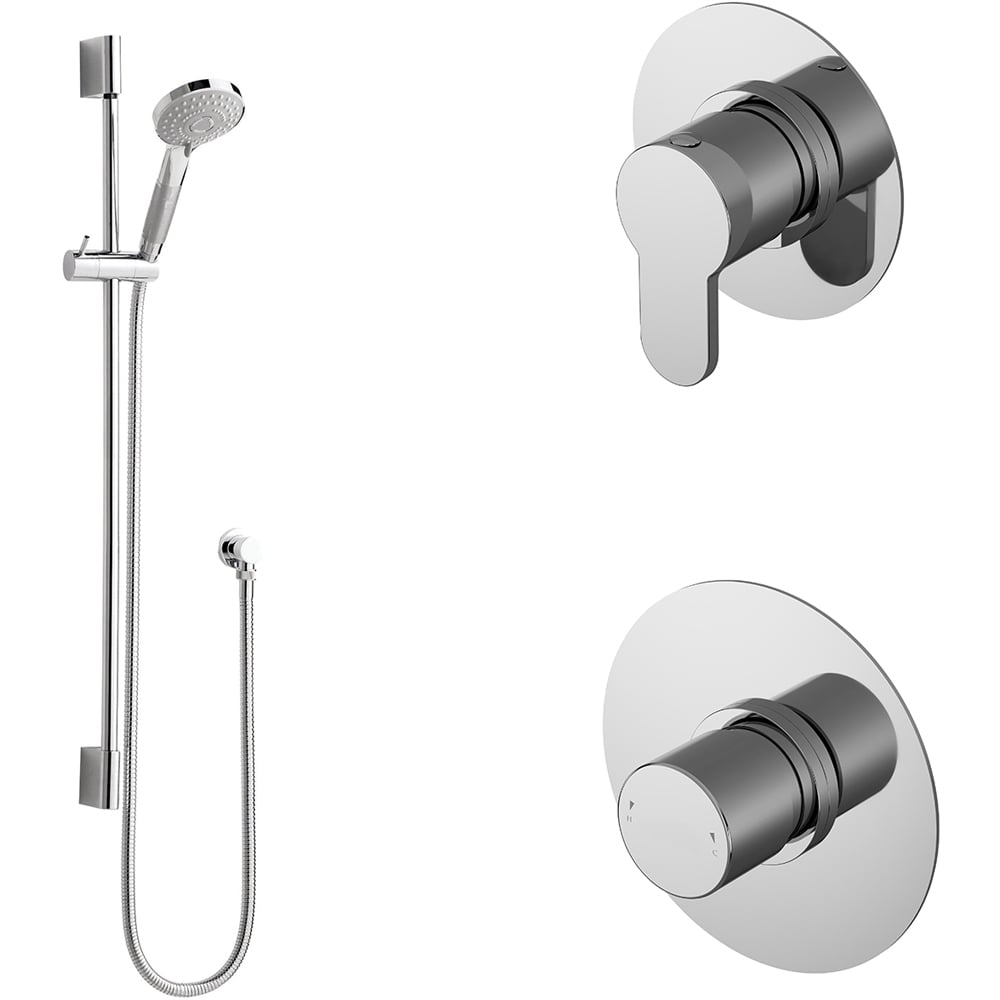 nuie Arvan Chrome Single Outlet Bundle Image 1