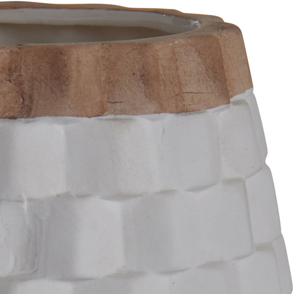 Wilko Matte Ceramic Honeycomb Vase Image 3