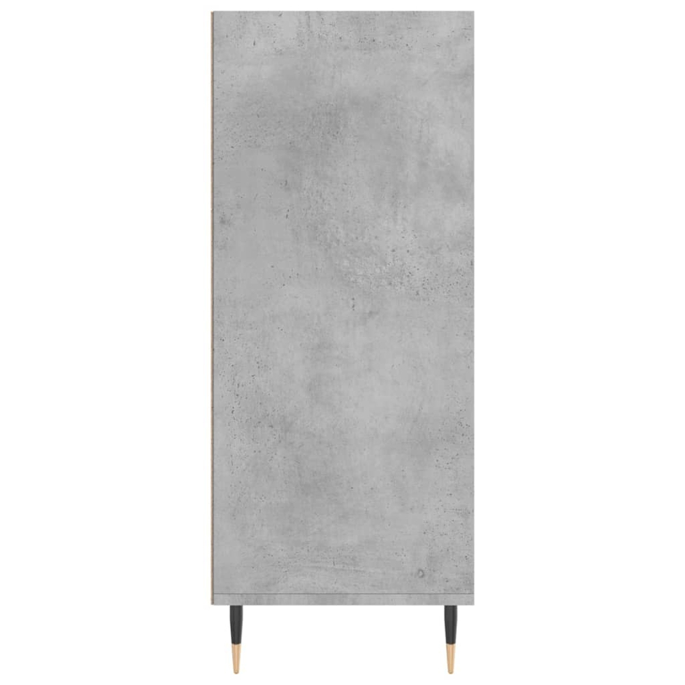 vidaXL 4 Shelf Concrete Grey Highboard Image 5