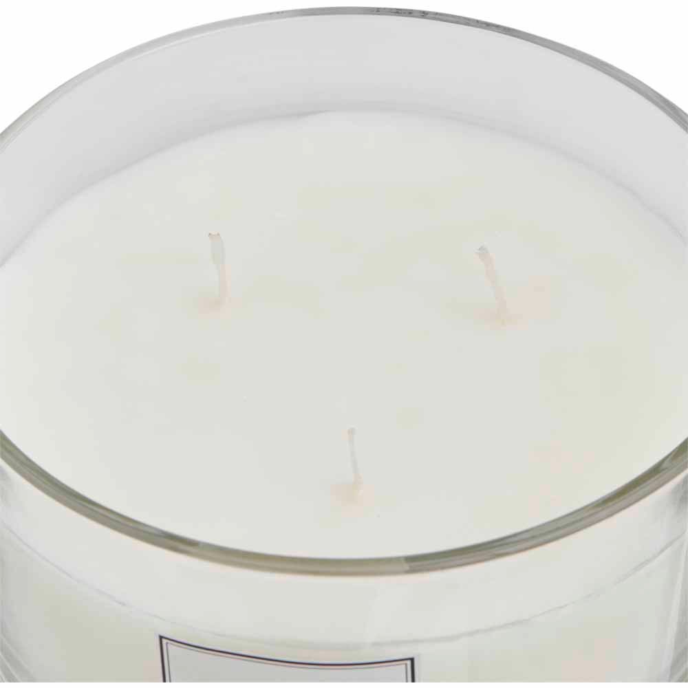 Wilko Wild Rhubarb and Pink Grapefruit Premium 3 Wick Scented Candle Image 3