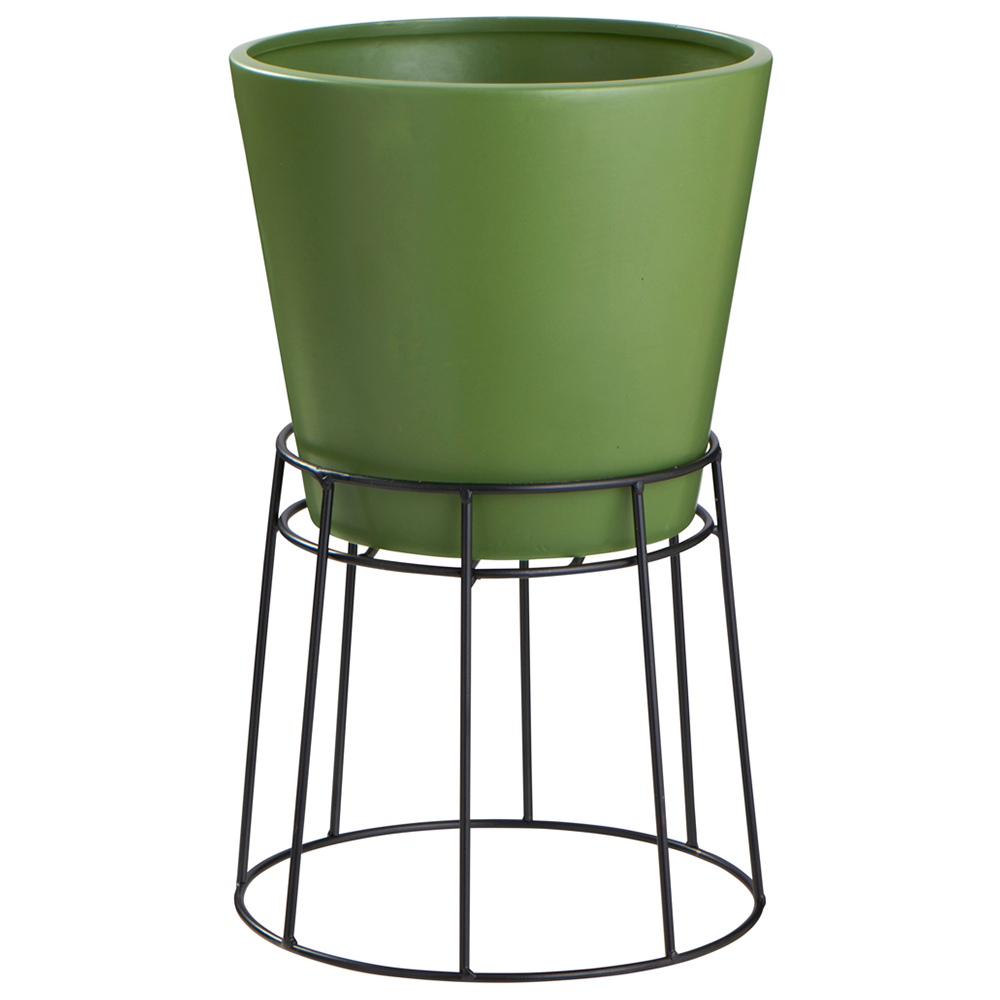 Wilko Indoor Outdoor Duo Plant Pot and Stand 25cm Wilko