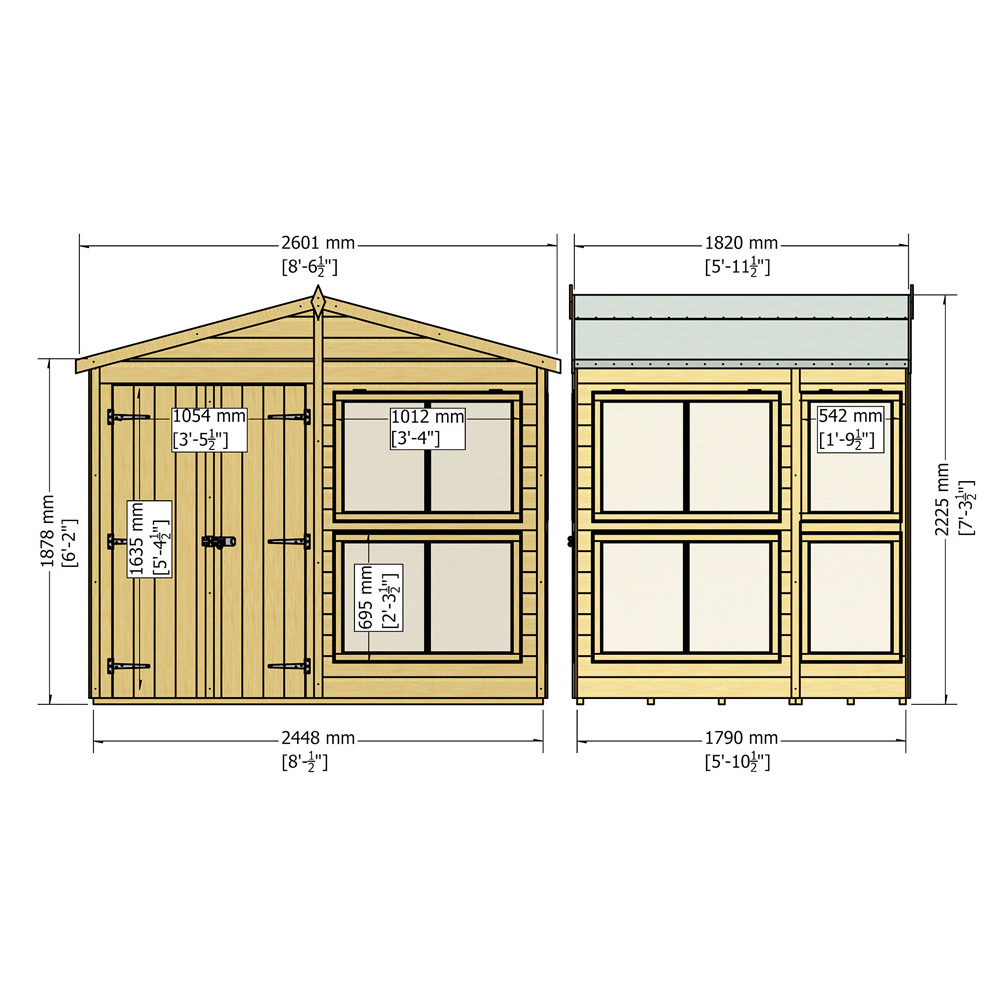 Shire 8 x 6ft Sun Hut Image 4