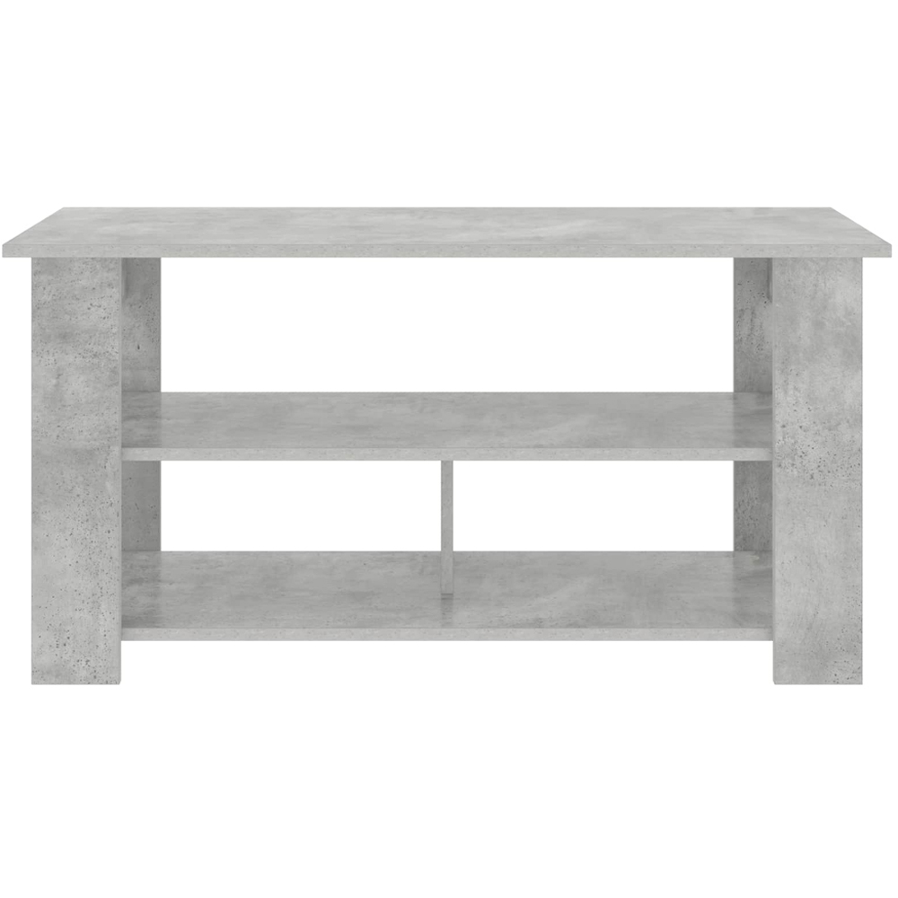 vidaXL 3 Shelf Concrete Grey TV Stand Image 5