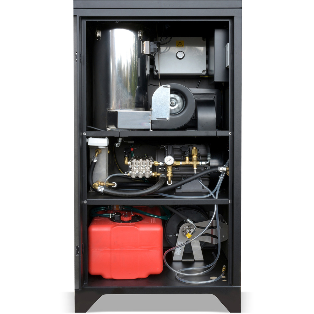 V-TUF RAPID SXL BE-415V Static Hot Pressure Washer 200Bar with Black Edition Cabinet Image 2