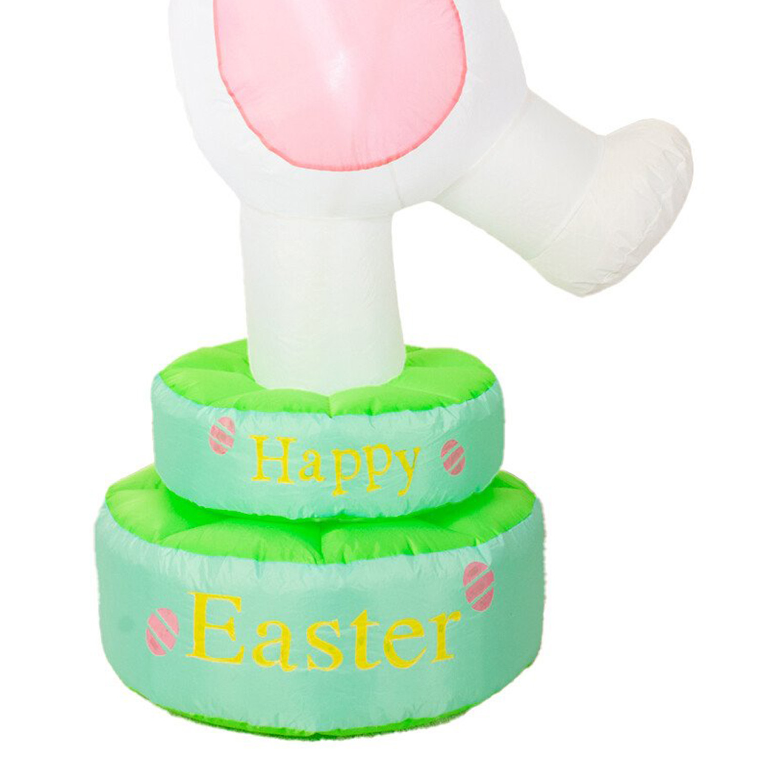 Rotating Easter Bunny Inflatable White Image 5
