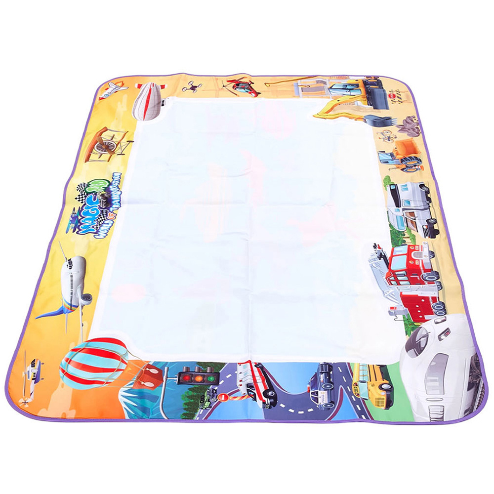 H&O Direct Kids Transportation Theme Water Doodle Painting Mat Image 3