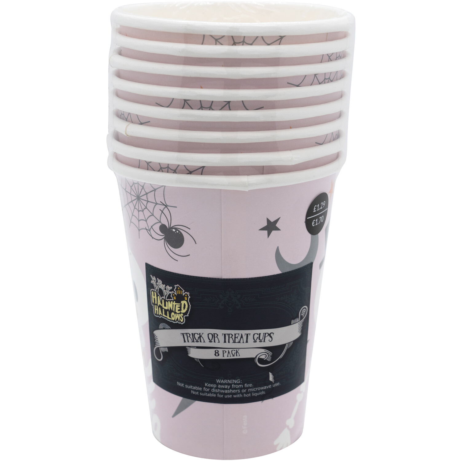 Single Haunted Hallows Trick or Treat Cup 8 Pack in Assorted styles Image 3