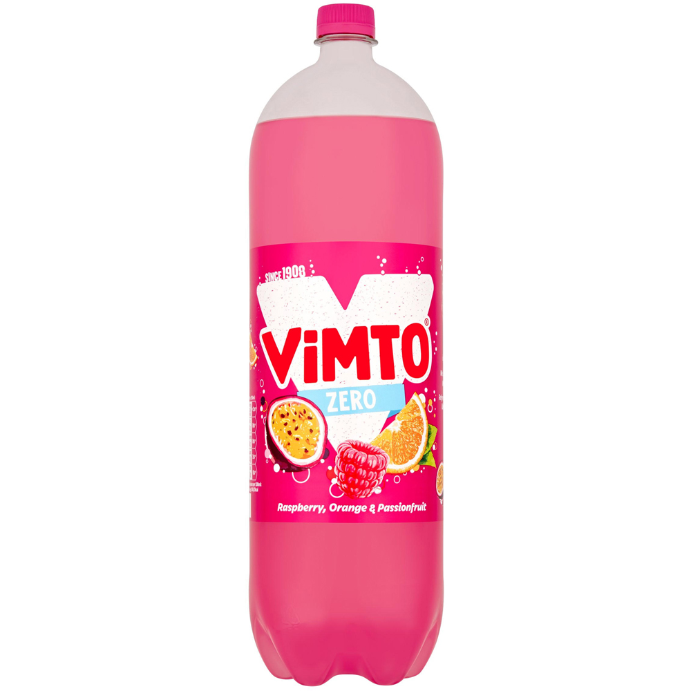 Vimto Zero Remix Raspberry, Orange and Passion Fruit 2L Image