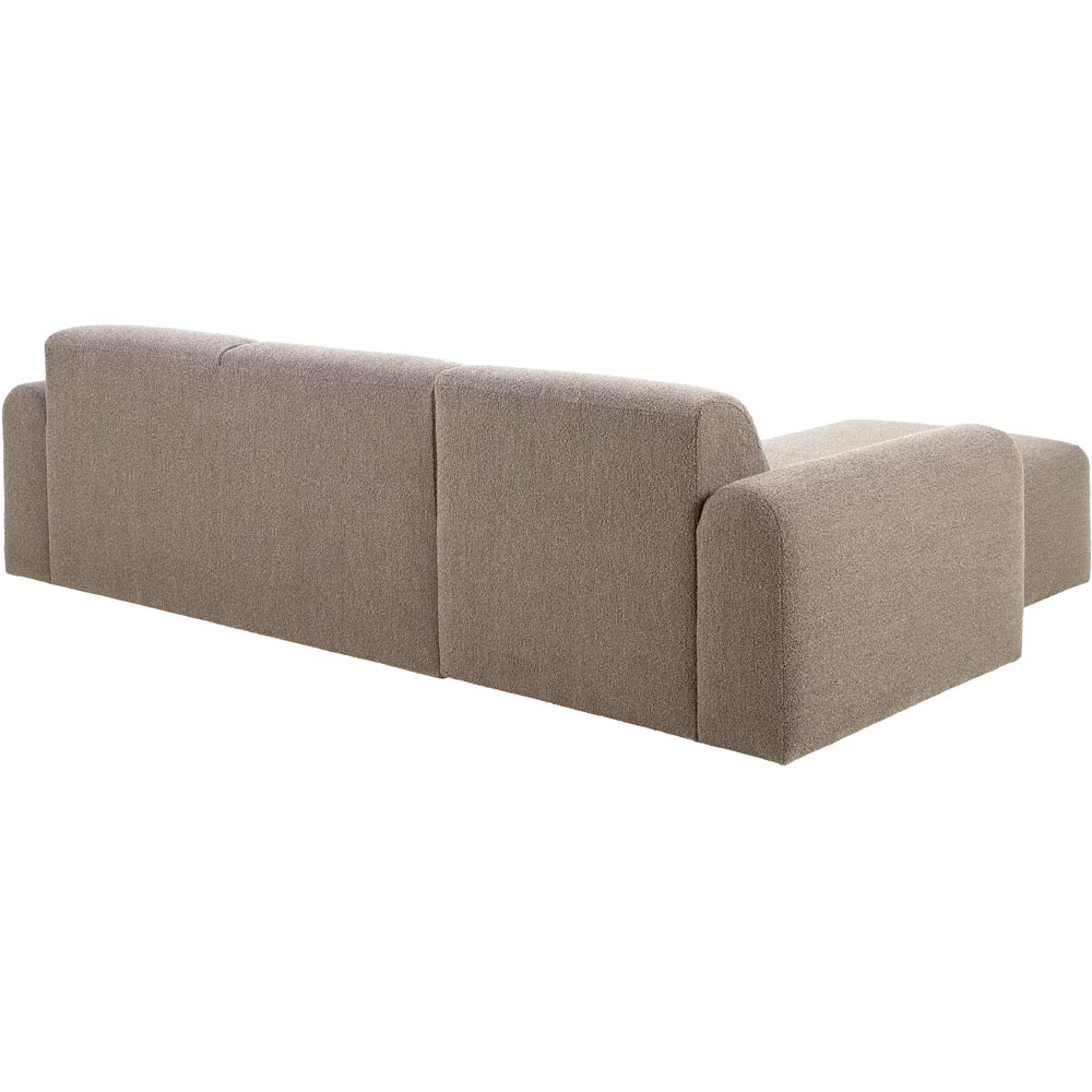 Florence Midfield 2 Seater Boucle Beige Fabric Left Hand Facing Chaise Longue Image 4