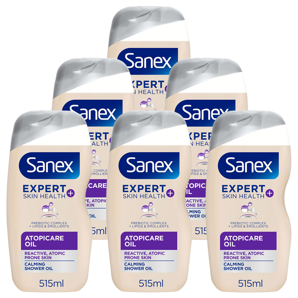 Sanex BiomeProtect Advanced Atopicare Bath and Shower Oil Case of 6 x 515ml Image 1
