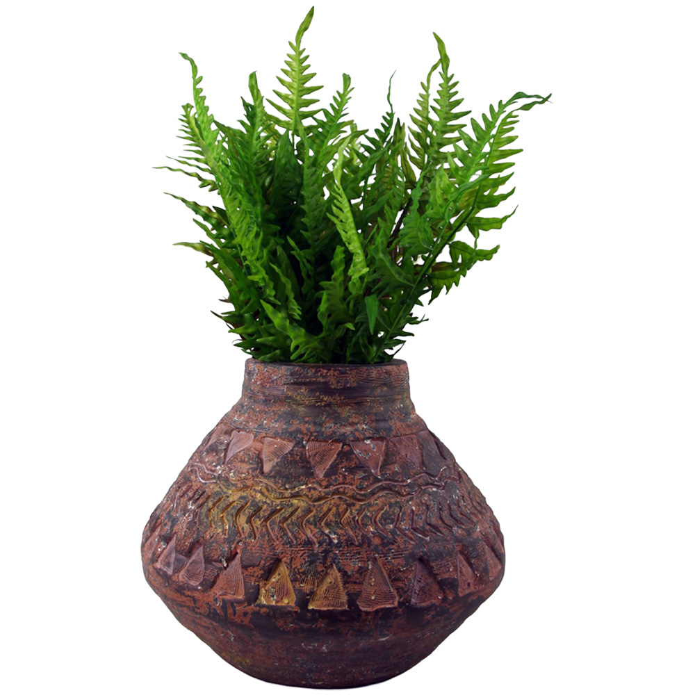 Leaf Aztec Rustic Planter 40cm Image 1