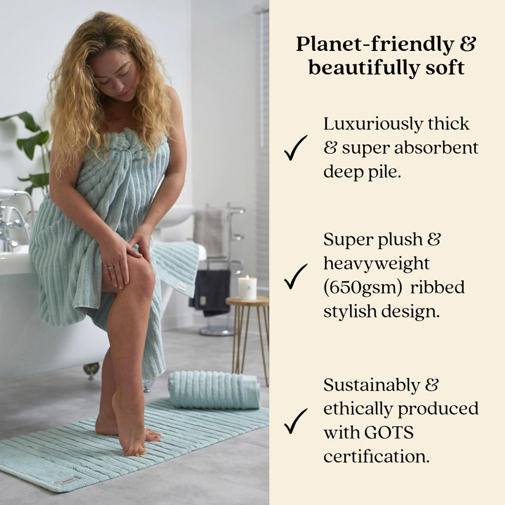 Misona Organic Cotton Duckegg Hand Towel Image 3