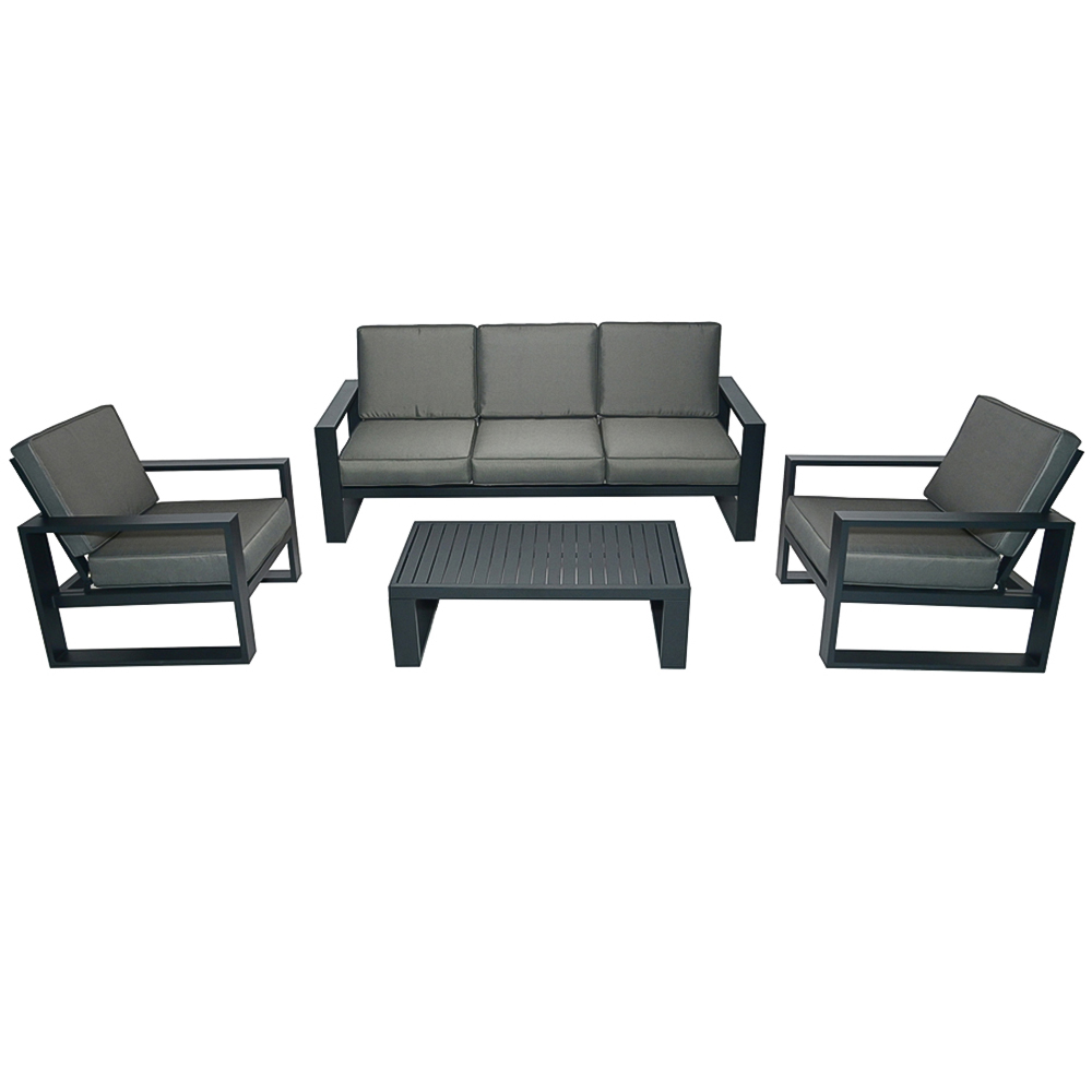 Furniture One 5 Seater Aluminium Garden Dining Set Image 2