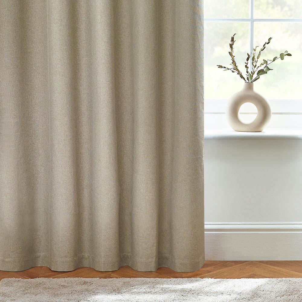 furn. Dawn Natural Thermal Blackout Eyelet Curtain 183 x 168cm Image 4