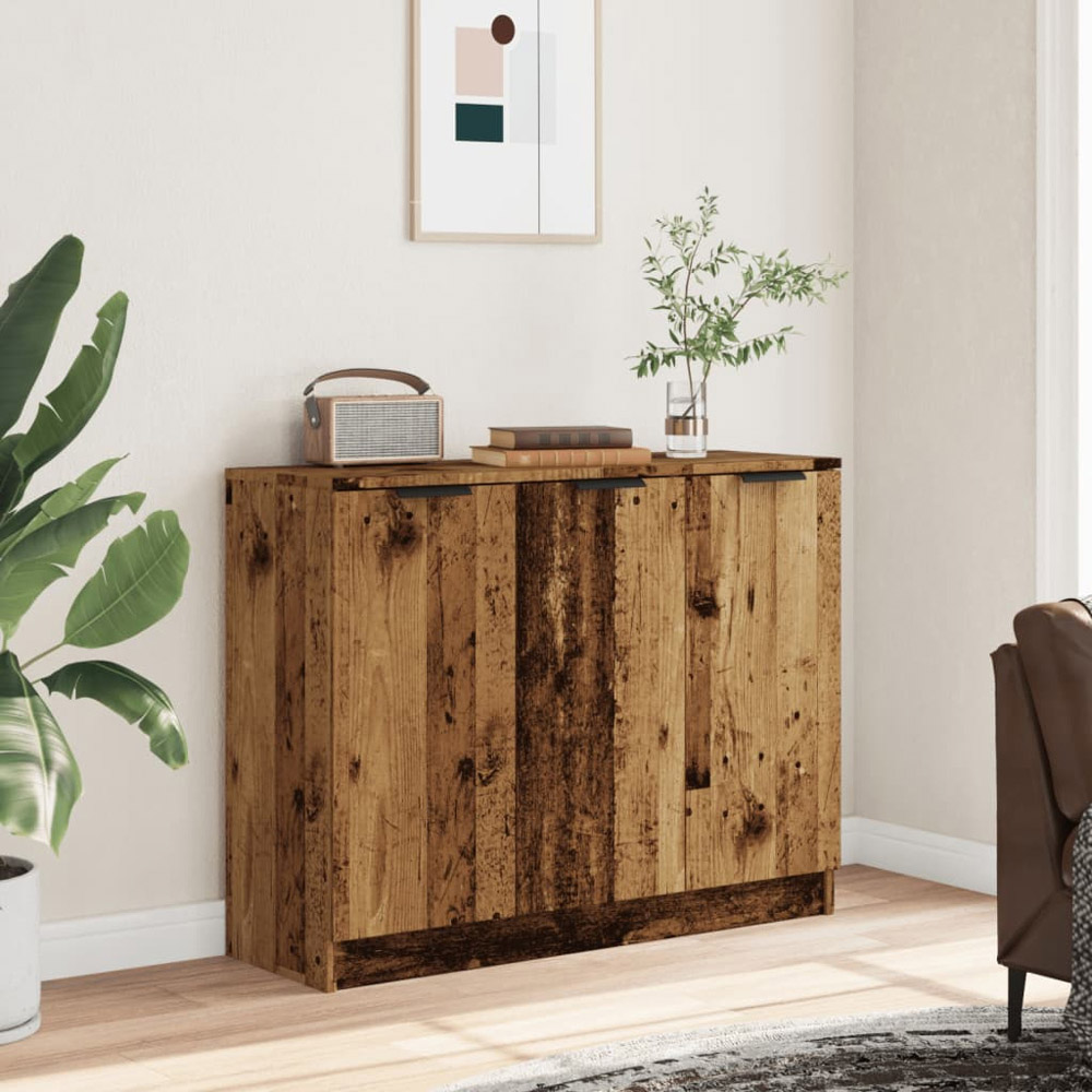 vidaXL 3 Door Old Wood Sideboard Image 3