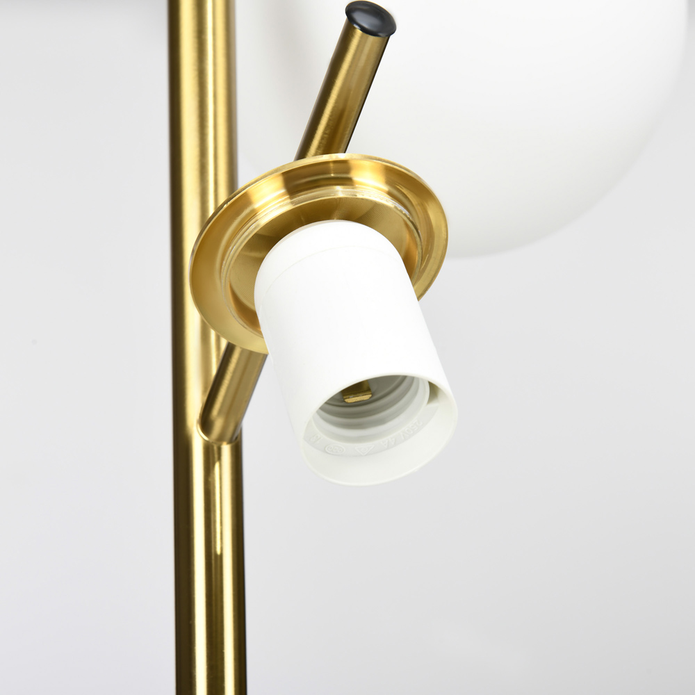 Portland Gold Tone 3 Light Tree Floor Lamp Image 3