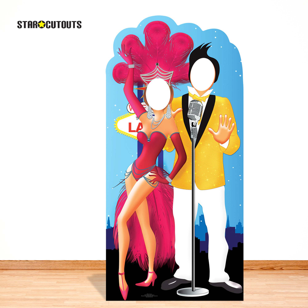 Star Cutouts Vegas Couple Stand In Cutout 6.4ft Image 3