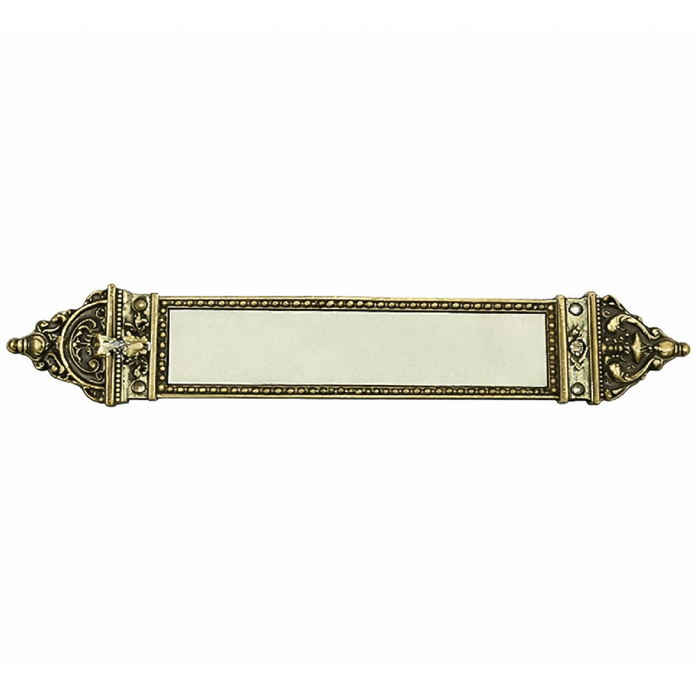 Golden Grace Solid Brass and Gold Antique Design Door Finger Plate Image 1