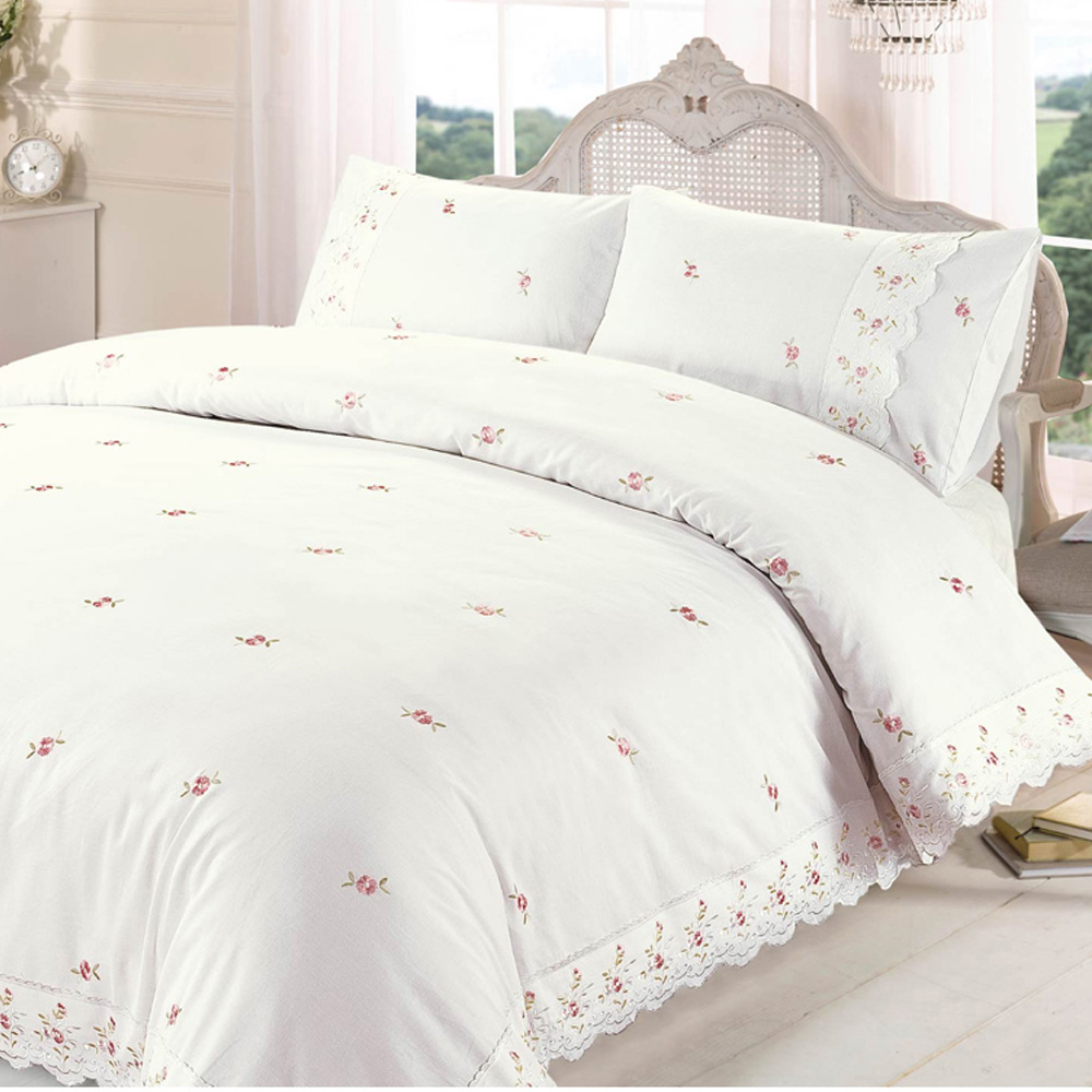 Rapport Home Sophie Super King Size Cream Duvet Set Image 1