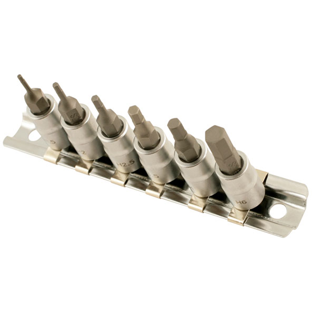 Laser 6 Piece 1/4 inch D Hex Socket Bit Set Image 2