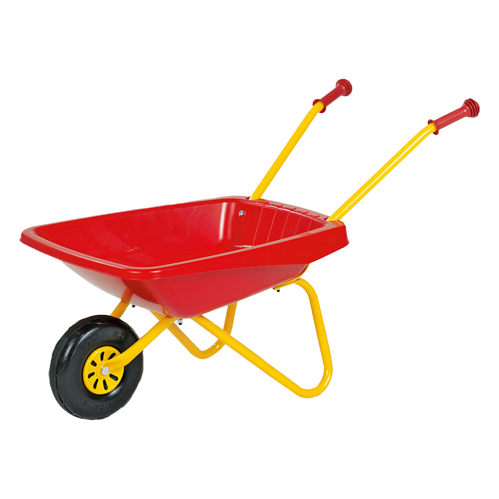 Robbie Toys Red and Yellow Kid’s Metal and Plastic Wheelbarrow 15Kg Image 1