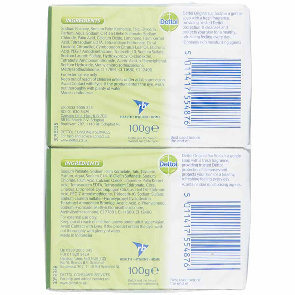 Dettol Antibacterial Soap 100g 2 Pack Image 3