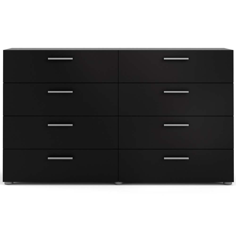 Florence 8 Drawer Black Chest of Drawers Image 3
