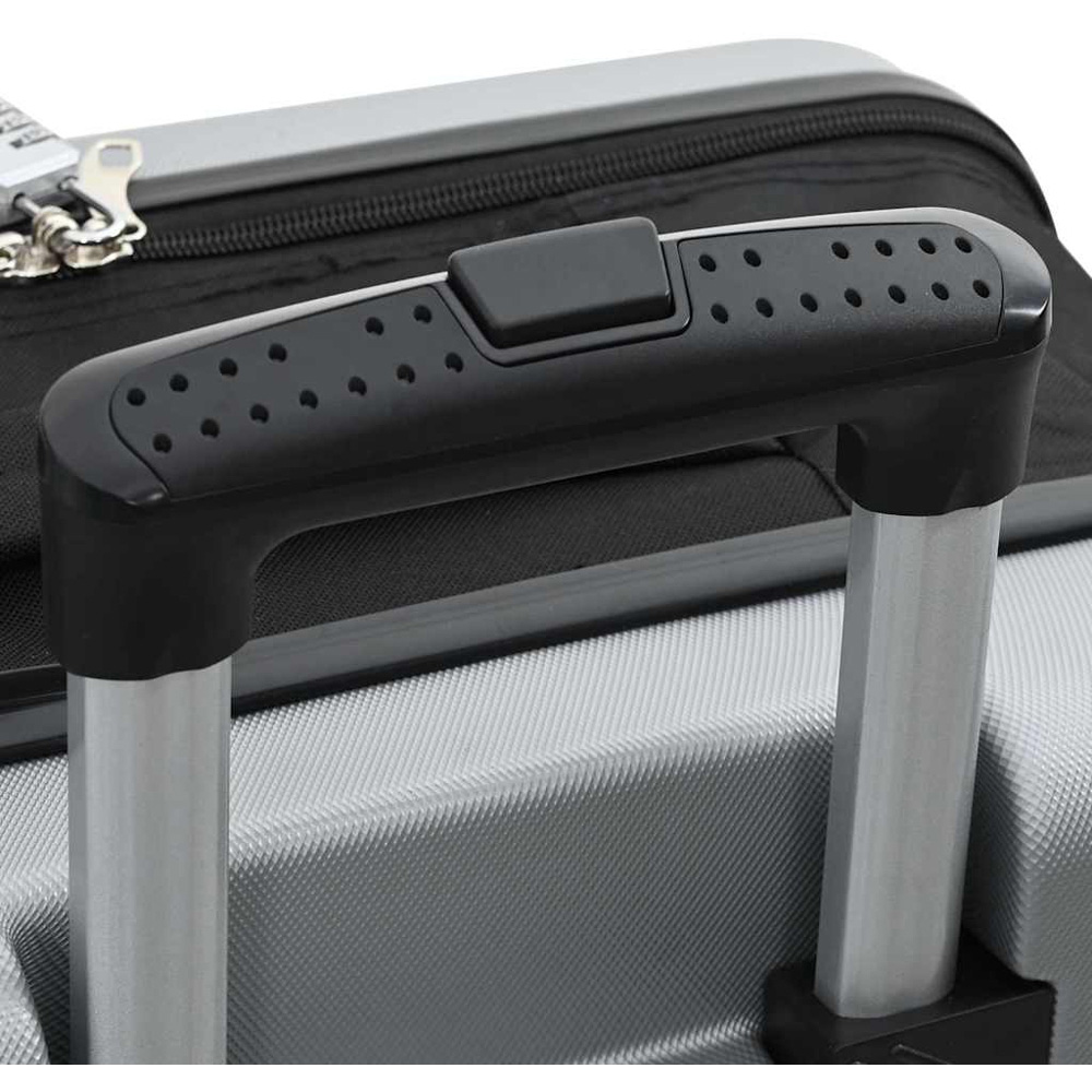 vidaXL 24 inch Silver Rectangular Travel Bag Image 9