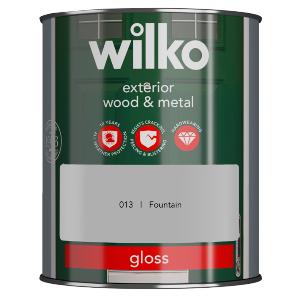 Wilko Wood and Metal Fountain Gloss Finish Paint 750ml Image 2
