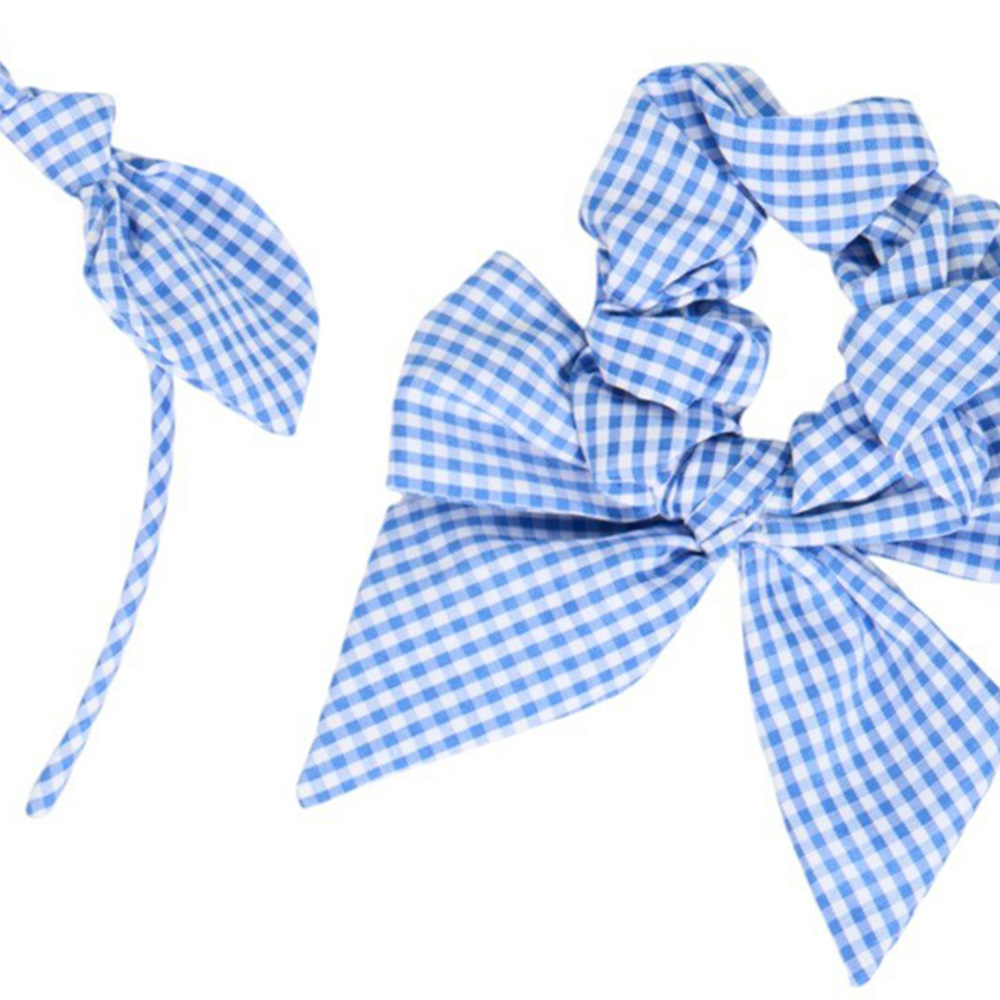 Headband and Scrunchie Set Blue Image 3
