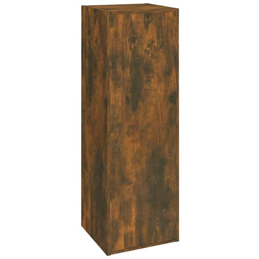 vidaXL Single Door Smoked Oak Wall Mounted TV Cabinet Set of 2 Image 6