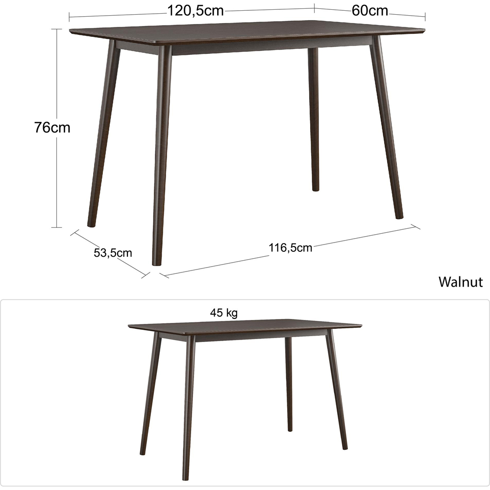Novogratz Brittany Walnut Compact Office Desk Image 9