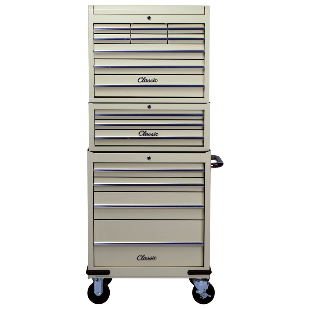 Hilka 16 Drawer Classic Tool Chest and Cabinet Set Image 3