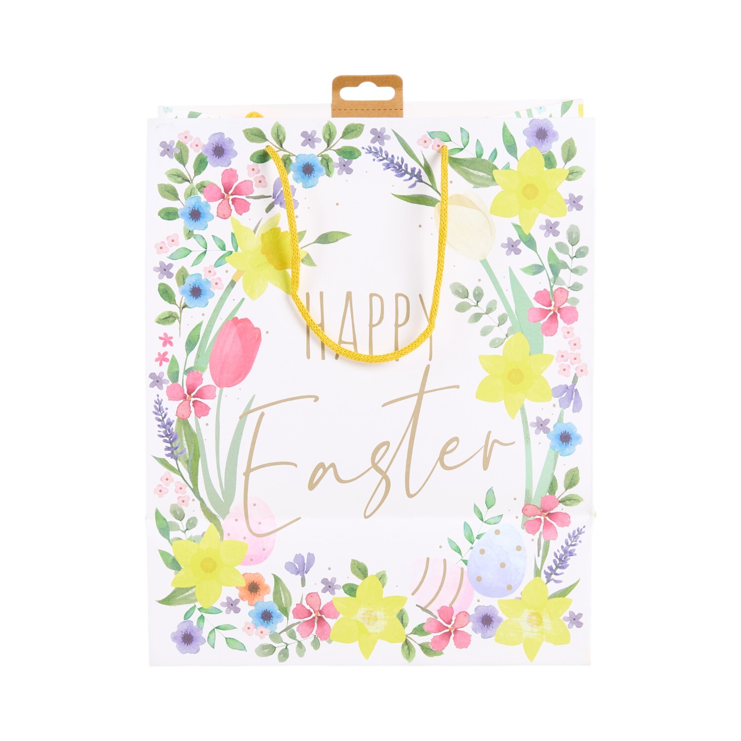 Floral Happy Easter Large Gift Bag Image 3