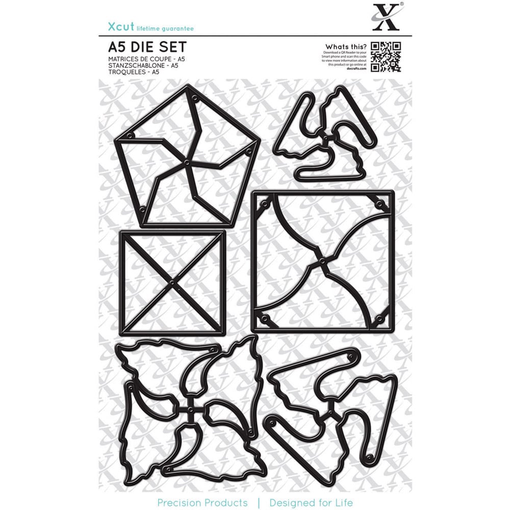 Xcut Silver Mini Pinwheels Dies Set A5 Image 1