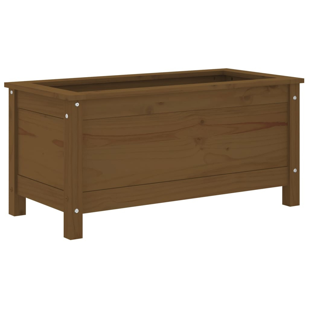 vidaXL Honey Brown Solid Pine Wood Garden Planter 82.5 x 40 x 39cm Image 3