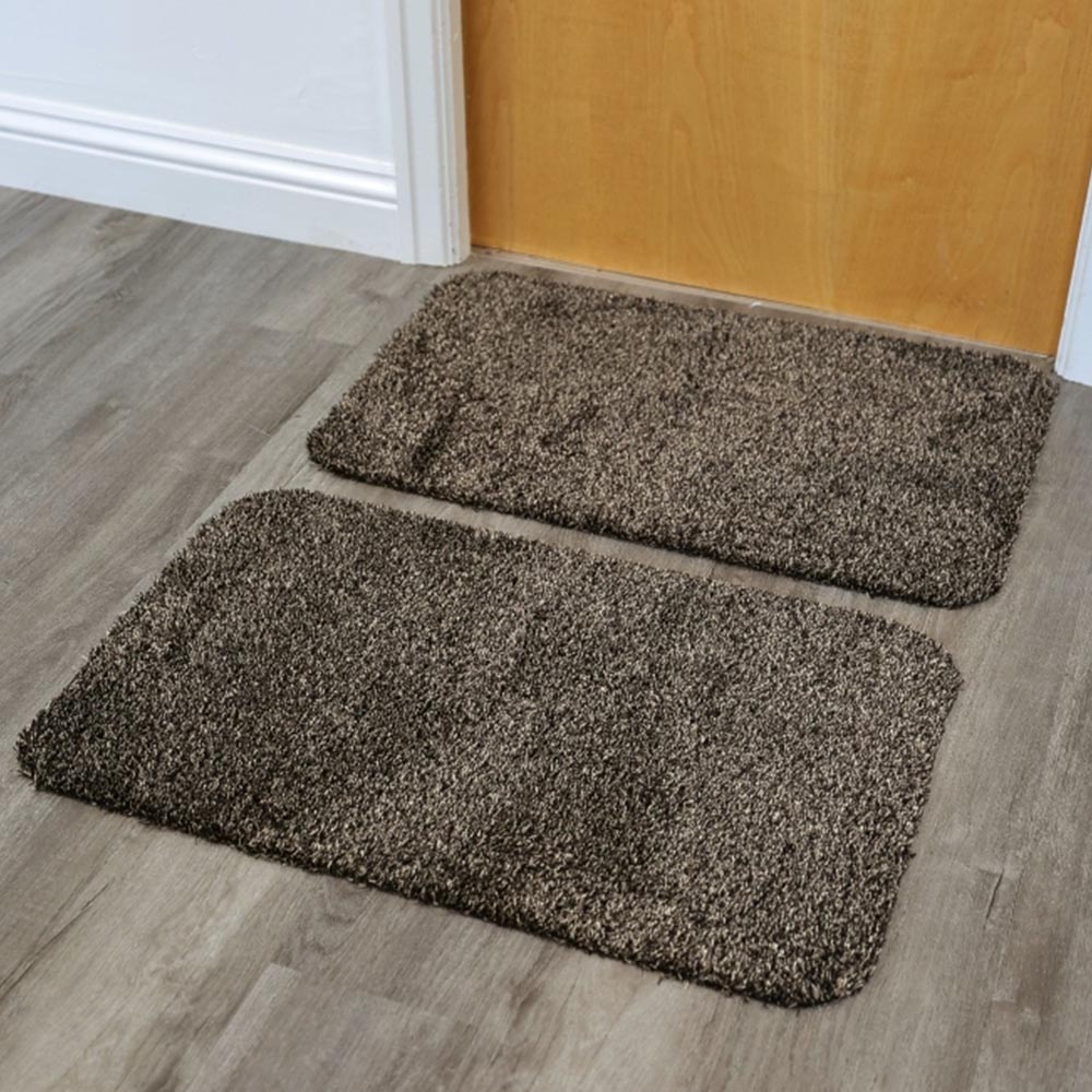 Melrose Distributer Taupe Mat 50 x 80cm Twin Pack Image 2