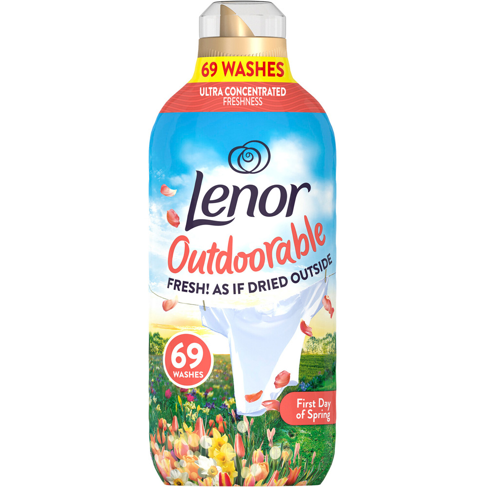 Lenor Outdoorable Fresh Fabric Conditioner 966ml First Day of Spring Image 1