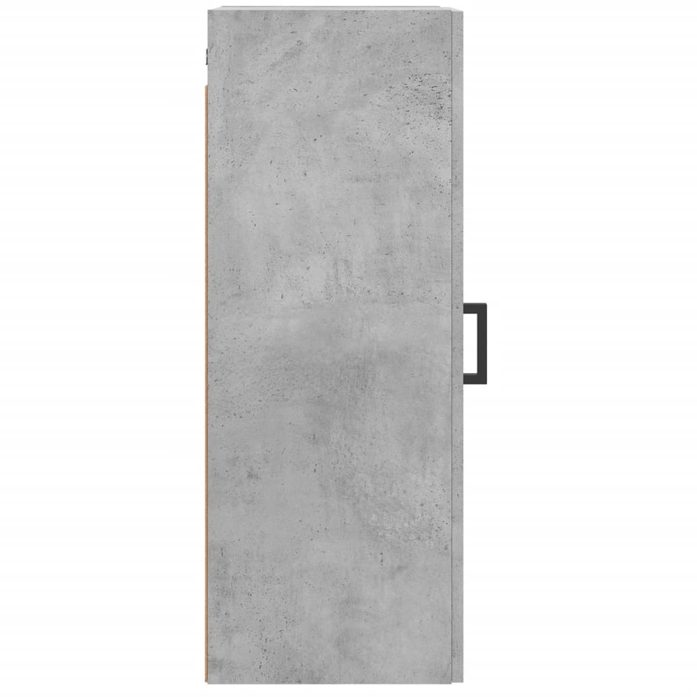 vidaXL Single Door Concrete Grey Wall Mounted Slim Cabinet Image 8
