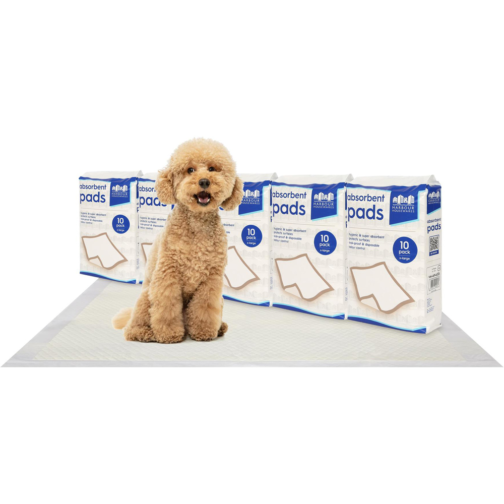 Harbour Housewares Disposable Puppy Training Pad 60 x 89cm 50 Pack Image 3