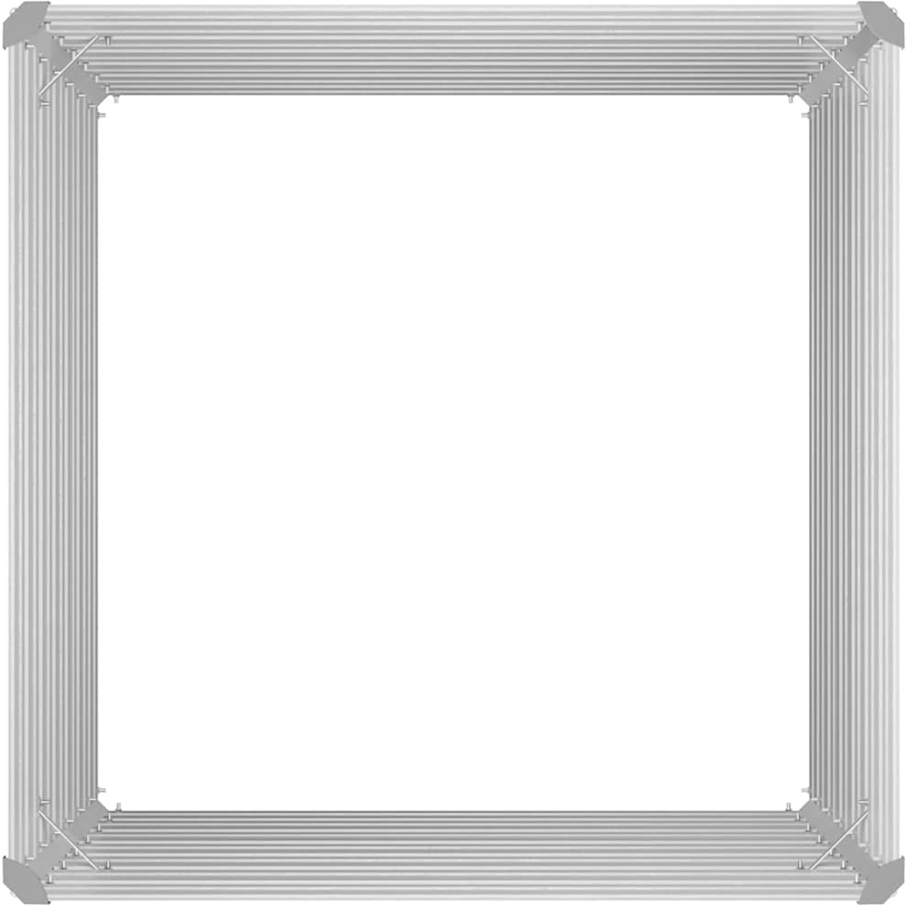 vidaXL Grey Galvanised Steel Raised Garden Bed 77 x 100 x 100cm Image 8
