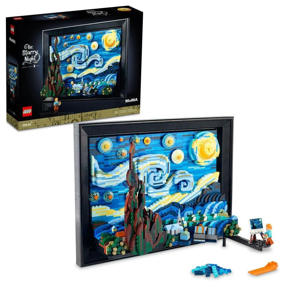 LEGO Vincent Van Gogh The Starry Night Building Kit Image 2
