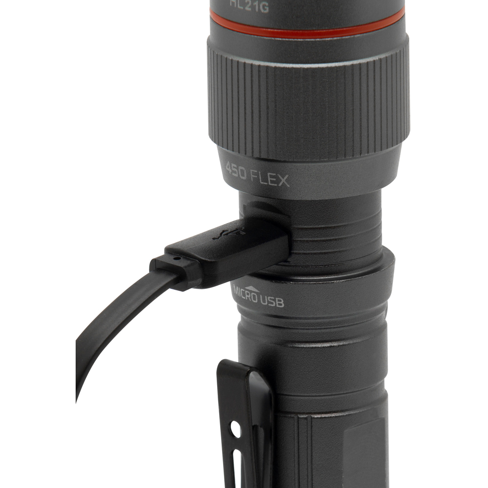 Nebo Redline Flex 450 Lumens Rechargeable Tactical Flashlight with 6x Zoom Image 4