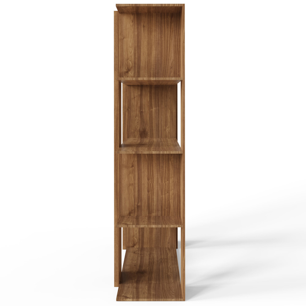 GFW Rowan 8 Shelf Oak Slatted Display Unit Image 4