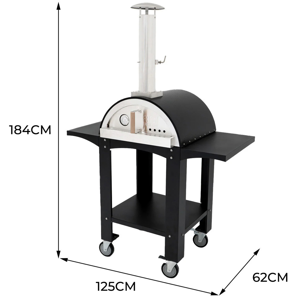 Body Revolution Extra Large Free Standing Pizza Oven with Prep Stations Image 3
