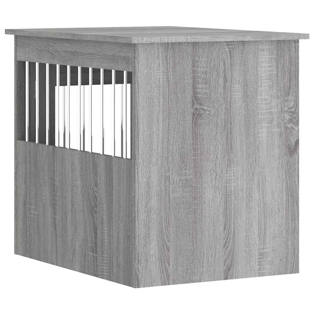 vidaXL Grey Sonoma Engineered Wood Dog Crate Furniture 65 x 55 x 75cm Image 3