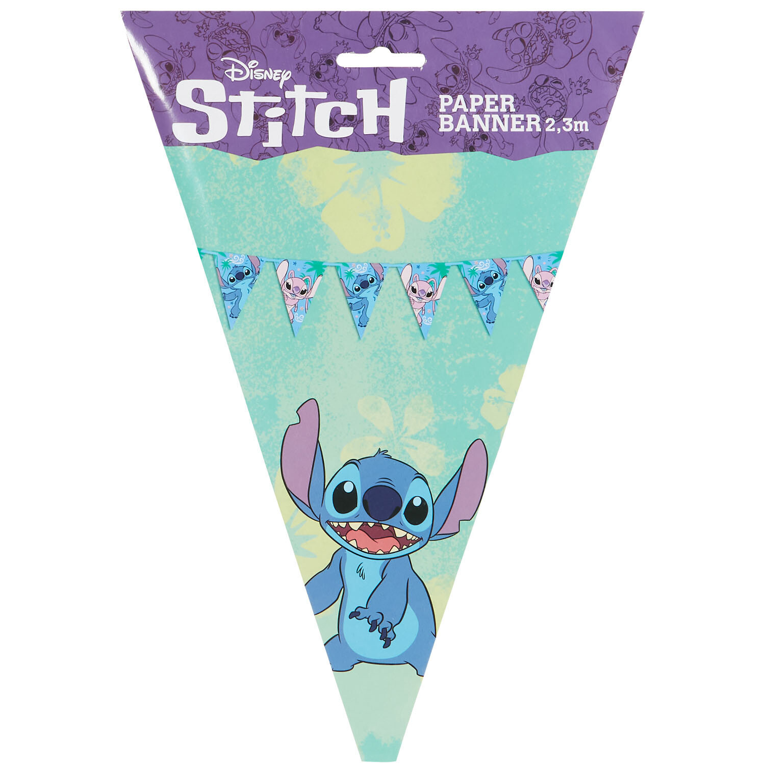 Disney Stitch Paper Flag Banner Image 3