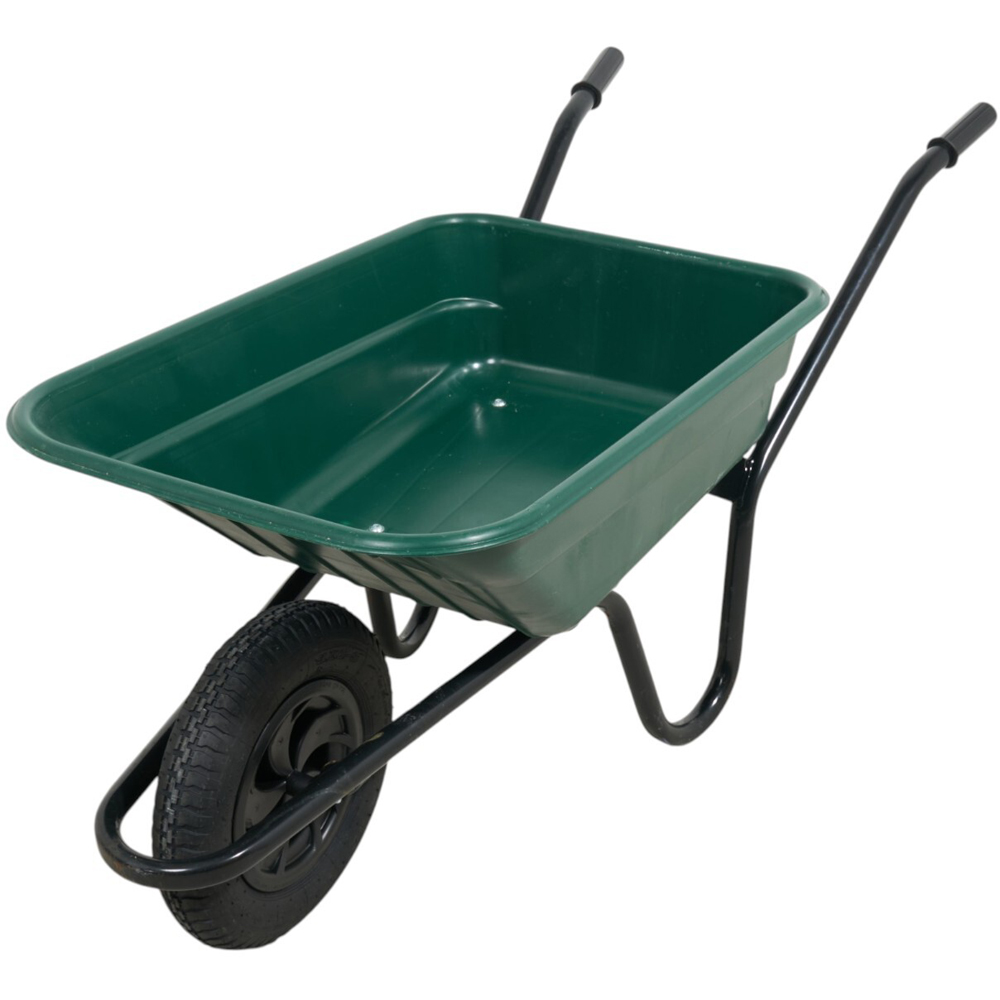 Shire Poly Pneumatic Wheelbarrow Green Image 4