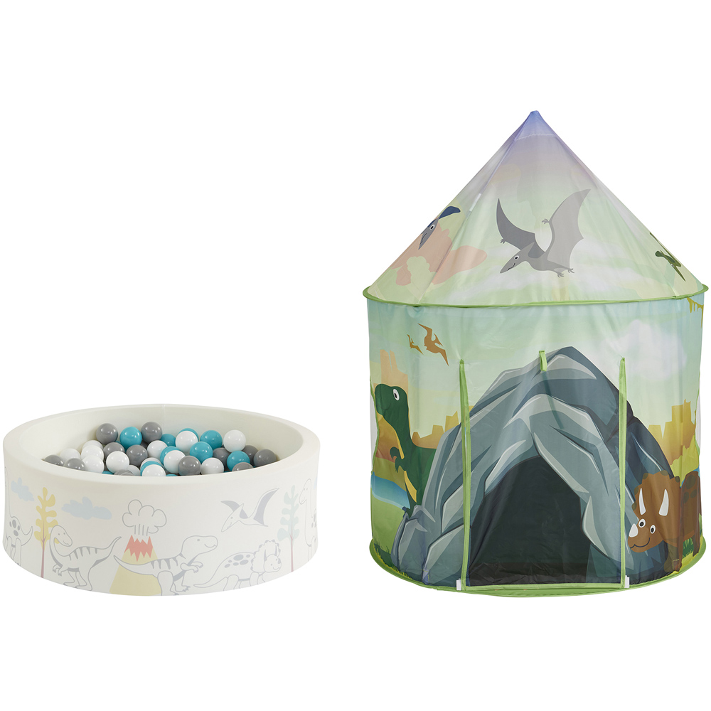 Liberty House Toys Dinosaur Play Tent with Ball Pit Image 1